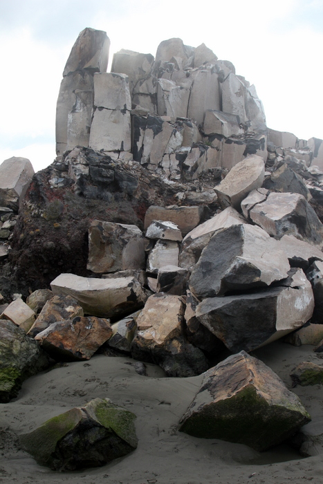 Shag rock after the Christchurch earthquake Shag rock after the Christchurch earthquake