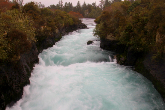 Huka Falls are powerful! Huka Falls are powerful!