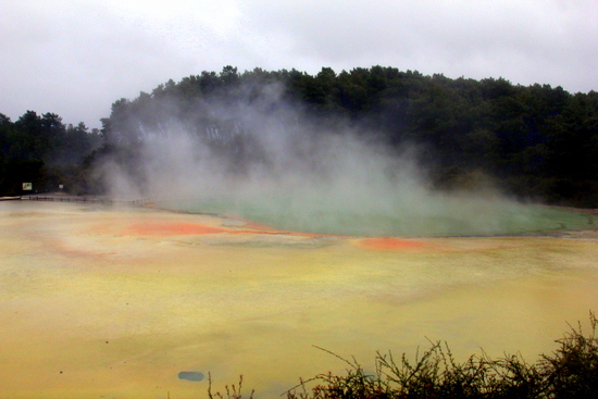 Wai-O-Tapu Thermal Park is colourful! Wai-O-Tapu Thermal Park is colourful!