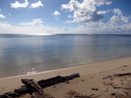 Pantai kosong di Kaledupa