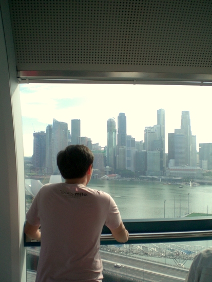 di dalam Singapore Flyer