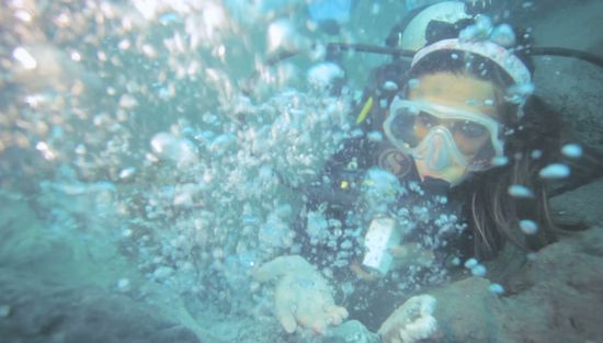 Diving di underwater volcano, Aceh
