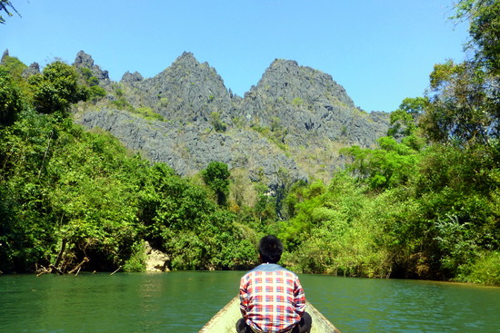 Pemandangan setelah keluar dari Kong Lor Cave sisi lain