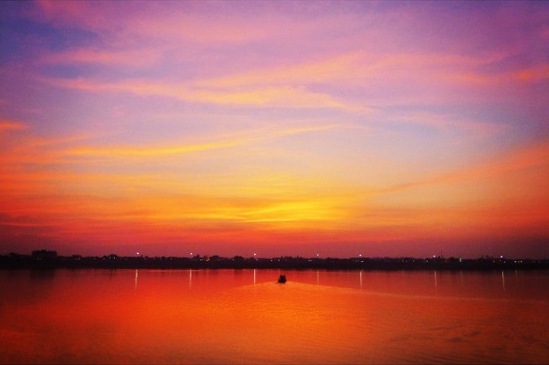 Sunset di Thakhek