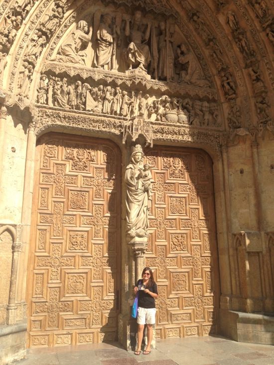 Postcard for Trinity in front of Leon Cathedral