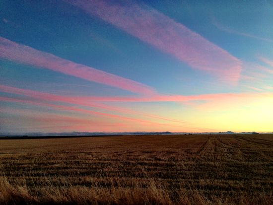Sunrise near El Burgo Ranero