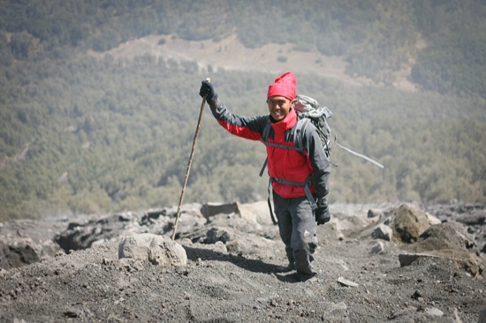 Turun dari puncak gunung semeru