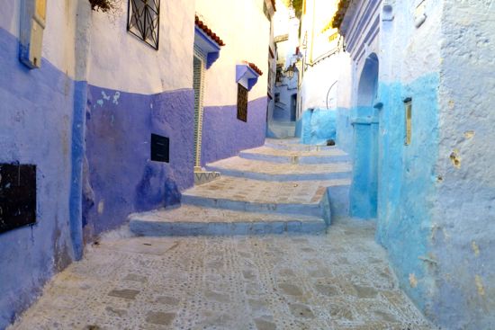 Labirin biru di Chefchaouen