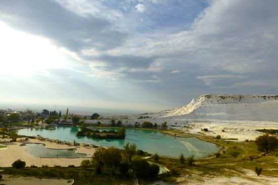 Pamukkale - terlihat seperti ski resort