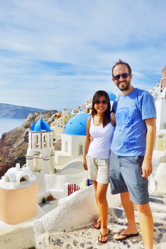 Foto wajib di Santorini