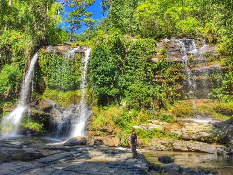 Salah satu air terjun di dekat Doi Inthanon