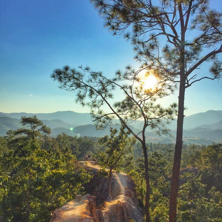 Sunset di Pai Canyon