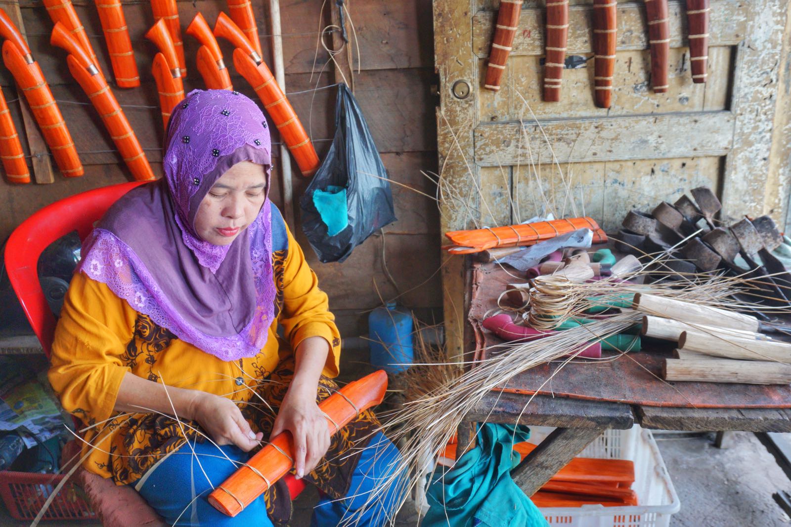 Pembuatan Senjata Tradisional Di Pagaralam