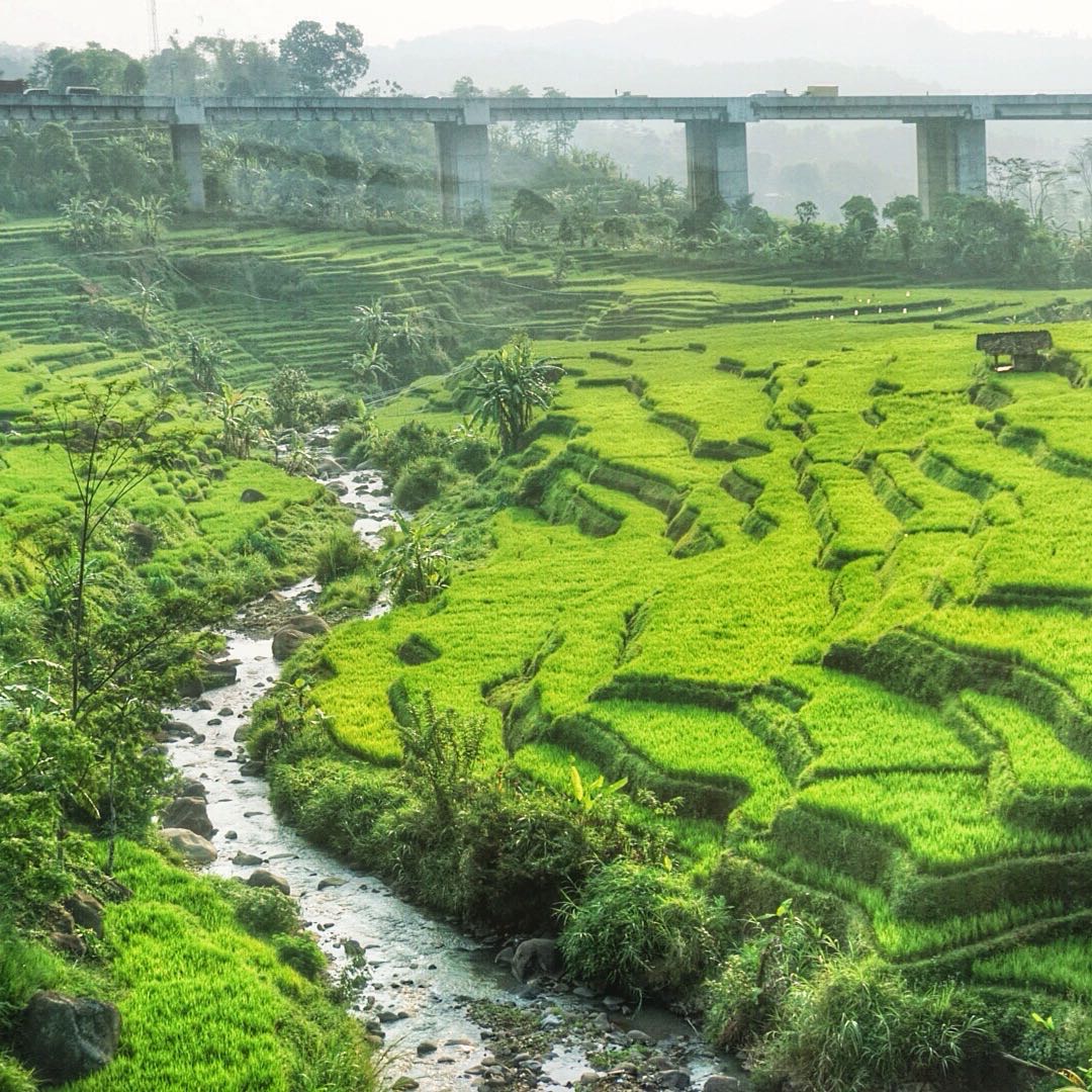 Pemandangan Kereta Api Bandung Jakarta