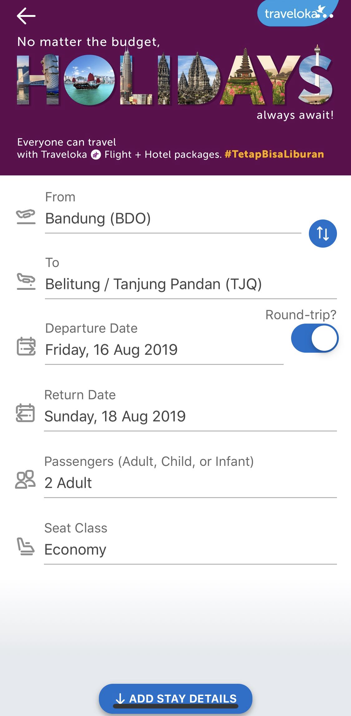 Fitur Flight And Hotel Di Traveloka